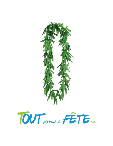 Collier Hawaïen feuille de cannabis