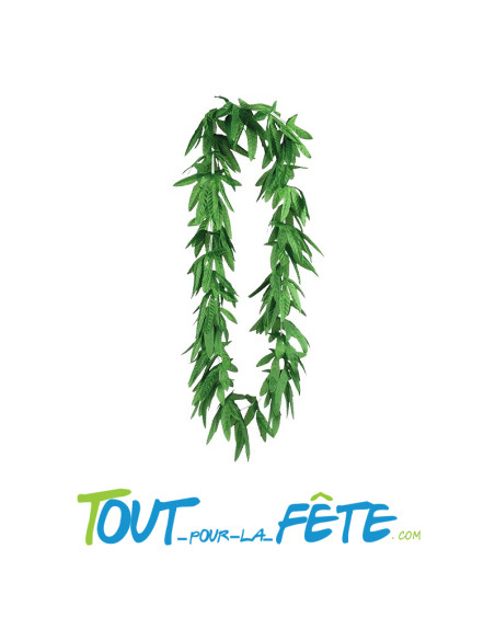 Collier Hawaïen feuille de cannabis
