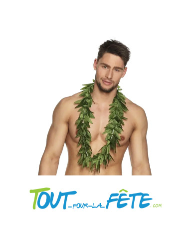Collier Hawaïen feuille de cannabis
