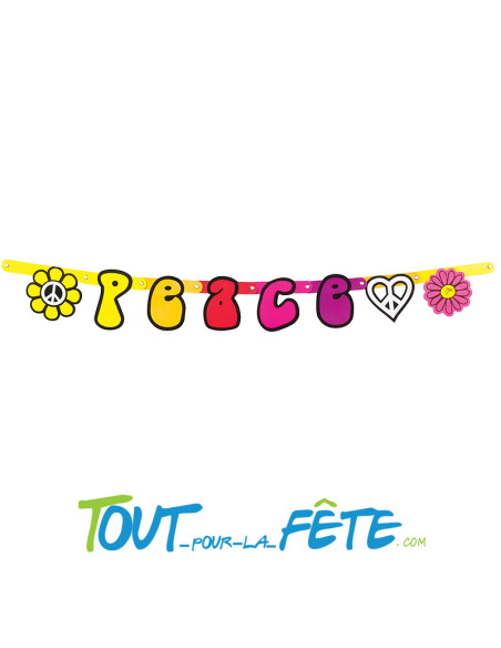 Guirlande lettre peace 95cm