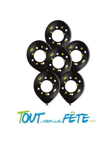 Lot de 6 ballons message