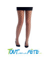 Collants grand résille noir adulte