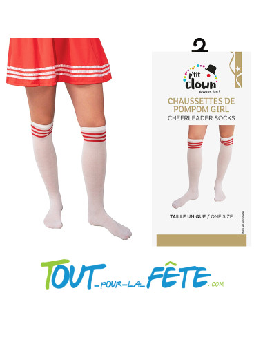 Chaussette de pompom girl adulte