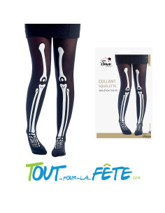 Collants opaque squelette adulte 2