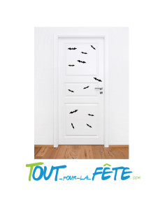 Lot de 12 stickers 3D chauve-souris