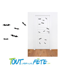 Lot de 12 stickers 3D chauve-souris 2