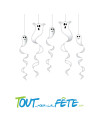 Lot de 5 spirales halloween fantôme