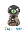 Boule de cristal œil animé 20 cm
