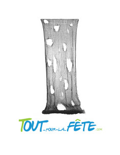 Rideau de porte déchiré noir 150 cm
