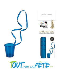 Lot de 6 shooters colliers en plastique EVJF rose - EVG... 2