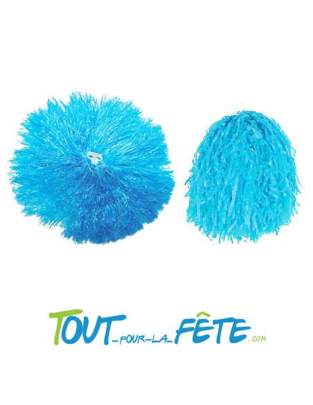 1 Pompom ( rouge - bleu ) pour pom-pom girl