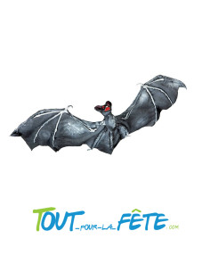 Décoration à suspendre chauve-souris noire 60cm 2