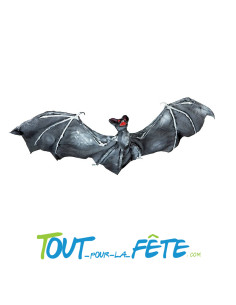 Décoration à suspendre chauve-souris noire 60cm