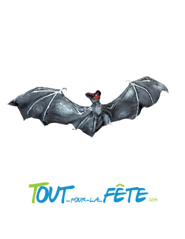 Décoration à suspendre chauve-souris noire 60cm