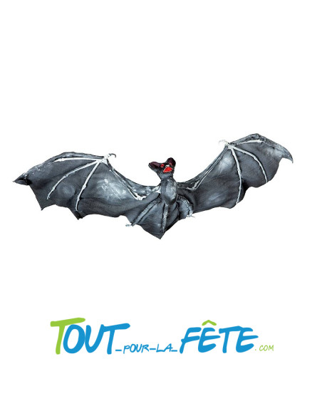 Décoration à suspendre chauve-souris noire 60cm