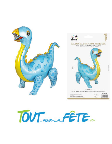 Ballon aluminium Dinosaure articulé 69x66 cm