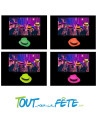 Chapeau borsalino fluo en PVC différent coloris