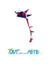 chapeau carnaval bleu blanc rouge