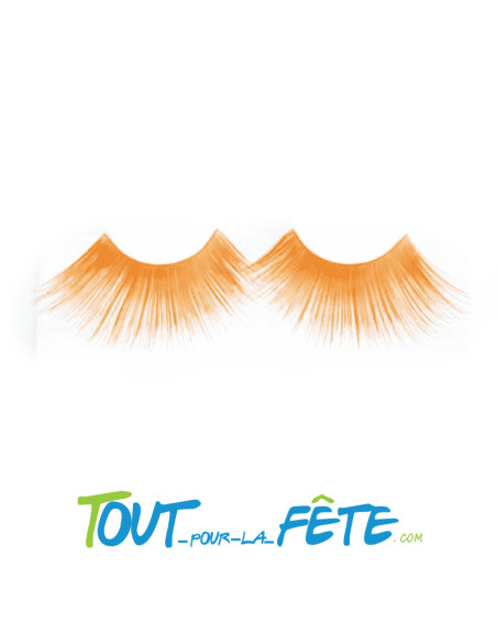 Faux cils jaunes auto adhésifs