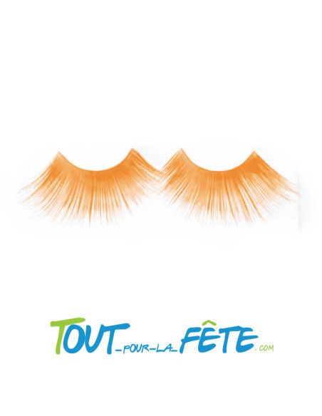 Faux cils jaunes auto adhésifs
