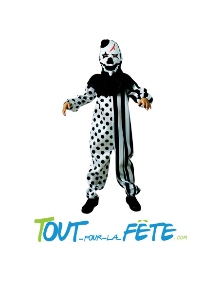 Costume clown terrifier horreur taille enfant