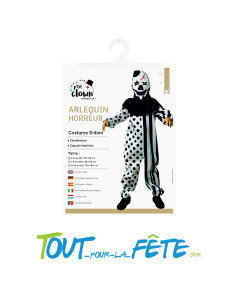Costume clown terrifier horreur taille enfant 2