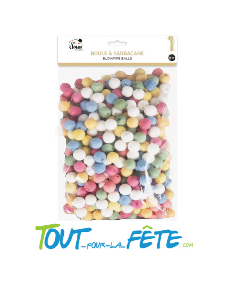 500 boules pour serbacane multicolores