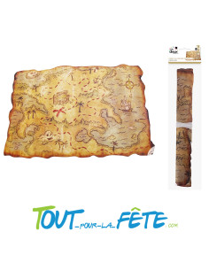 Carte au trésor de pirate 29x45 cm 2