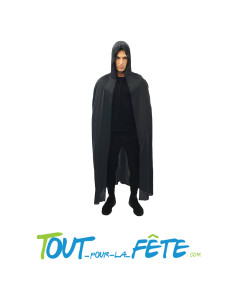 Cape avec capuche noir 150 cm