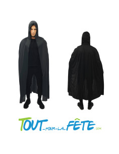 Cape avec capuche noir 150 cm 2