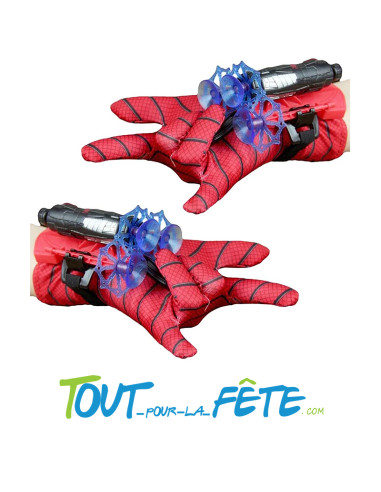 Kit lance toile Spiderman ( gants + lanceur + 3 flèchette)