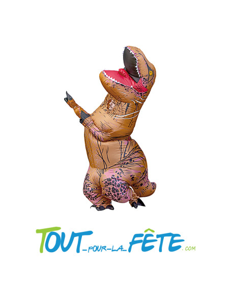 Costume auto gonflable dinosaure T-rex hilarant et démesuré !
