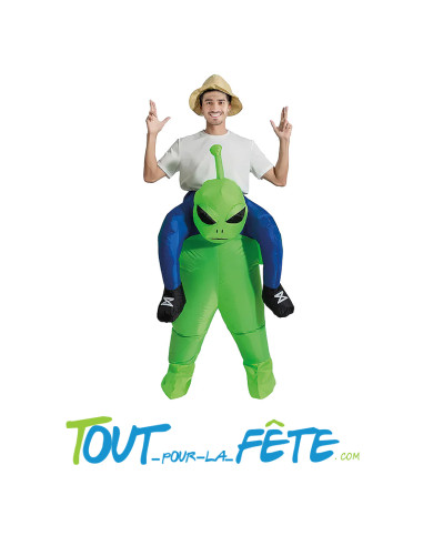Costume auto gonflable extra-terrestre hilarant et démesuré !