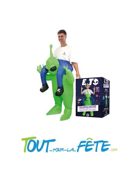 Costume auto gonflable extra-terrestre hilarant et démesuré !