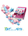 Kit complet arche de ballons couleur gender reveal