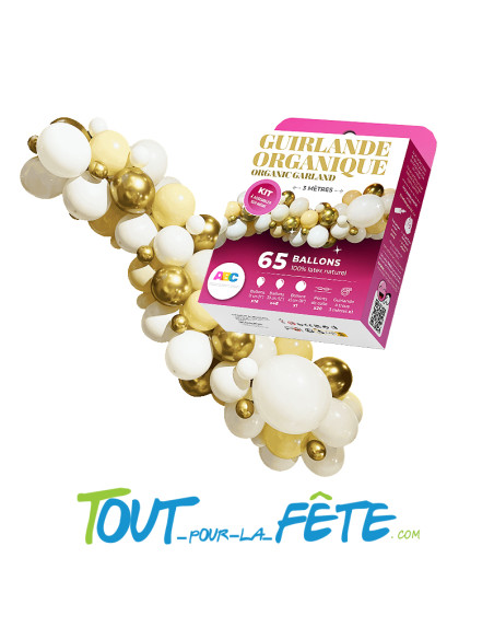 Kit complet arche de ballons organique couleur