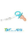 Tétine pénis/zizi avec tour de cou