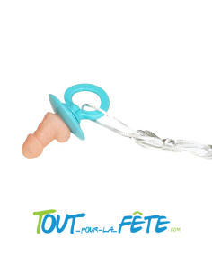 Tétine pénis/zizi avec tour de cou 2