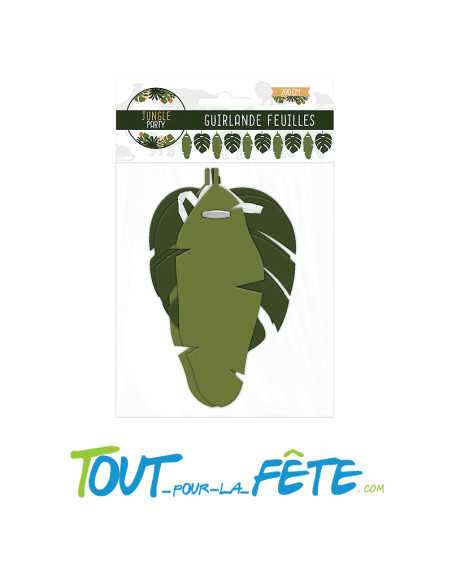 Guirlande feuilles tropicales 2m
