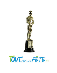 Trophée de star "star de la retraite" or