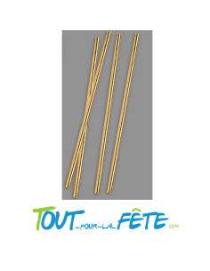 Lot de 25 pailles or métallisées 2