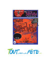 Toile d'araignée orange 60g ( 3 mètres) + 4 araignées