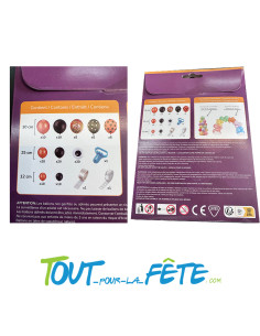Kit 115 ballons halloween noir et orange 2