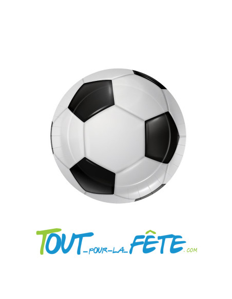 Lot de 8 assiettes 23cm football
