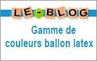 Gamme de couleurs ballon latex